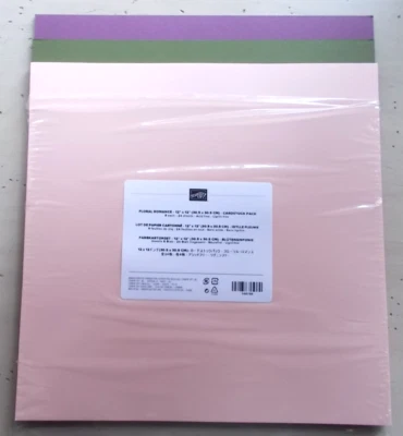 Stampin' Up! Floral Romance Cardstock Pack 24 Sheets 12x12 Smooth 3 Colors - Image 1 of 3