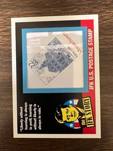 2012 Topps Heritage John F. Kennedy JFK Story Stamp Relic #/63 - Picture 1 of 2