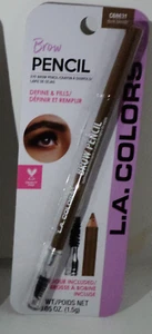 L.A. Color Brow Pencil & Spoolie Brush Defines & Fills Brow DARK BLONDE C68631 - Picture 1 of 1