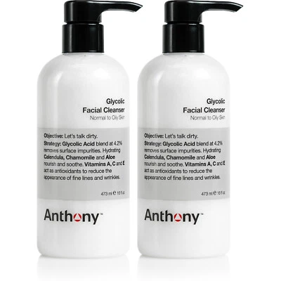 Limpiador facial glicólico Anthony 16 OZ (paquete de 2) Foto 1 de 4