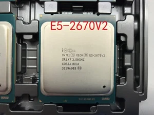 Intel Xeon E5-2670 v2 FCLGA2011 SR1A7 25M Cache, 2.50 GHz Socket E5-2670V2 CPU - Picture 1 of 3