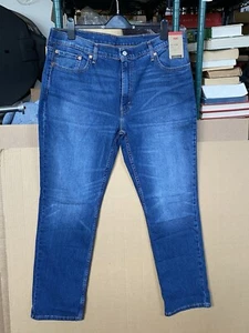 Pantalones de mezclilla elásticos ajustados Levi's Strauss & Co. 511 azules para hombre talla 40x32 nuevos con etiquetas - Imagen 1 de 13
