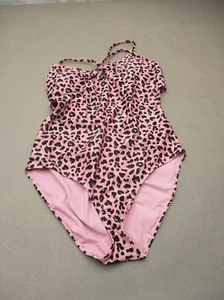 NO BOUNDARIES Size L (11-13) Girls Animal Lined Wireless One-Piece Swim Suit 4C - Picture 1 of 5