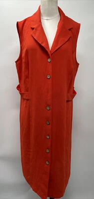 Vestido para mujer Sag Harbor rojo cereza lana sin mangas forrado jersey cambio de vacaciones 1 Foto 1 de 4
