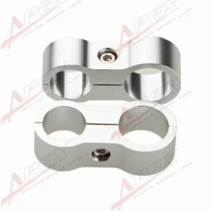 2PCS AN6 AN-6 14.6mm To AN8 AN-8 17mm Stepped Billet Dual Hose Separators US - Picture 1 of 2