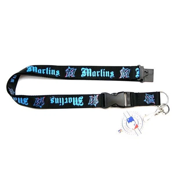 Miami Marlins Old English Design Lanyard - MLB - Image 1 of 1