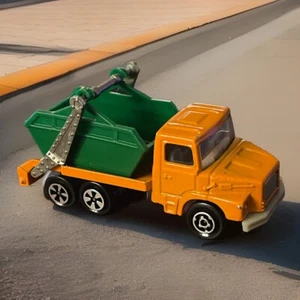 ✨MAJORETTE SUPER SINGLES✨1:100 SCALE✨ #222✨MULTI BENNE FIAT HAMPER TRUCK✨Dump - Picture 1 of 4