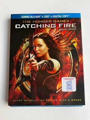 The Hunger Games: Catching Fire (Blu-Ray/DVD, 2013) New Sealed Movies Slipcover  - Image 1 of 2