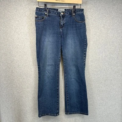 Forenza Jeans Womens Size 6P Blue Cotton Blend Bootcut Denim High Waist 5-Pocket - Image 1 of 4