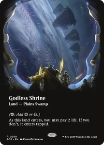 Godless Shrine 0280 ~ **Foil Borderless** Rare NM MTG Edge of Eternities - Picture 1 of 1