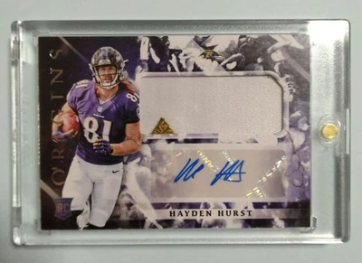 HAYDEN HURST Autographed Card AUTO NFL - Image 1 of 2