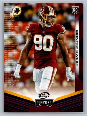 Montez Sweat 2019 Panini Playoff Rookie 2nd Down /49 #252 - Image 1 of 2