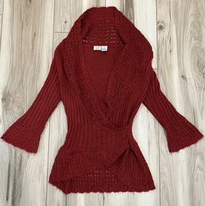 BKE Red Sweater Women’s Size M - Picture 1 of 5