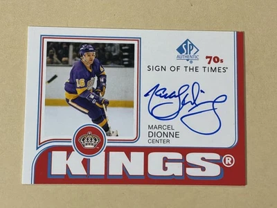 2018-19 SP Authentic Sign Of The Times 70's MARCEL DIONNE Auto - Image 1 of 2
