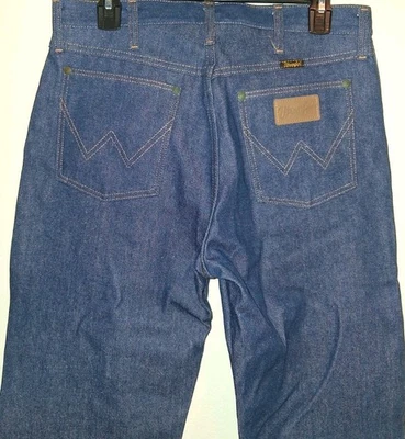 Wrangler Mens Vintage Cowboy Cut 13 MWZ Jeans 31 X 32 Blue USA High Rise - Image 1 of 4