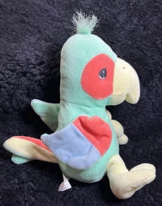 Vintage 1999 Precious Moments Tender Tails Parrot Plush Beanie Bean Bag Macaw - Picture 1 of 5