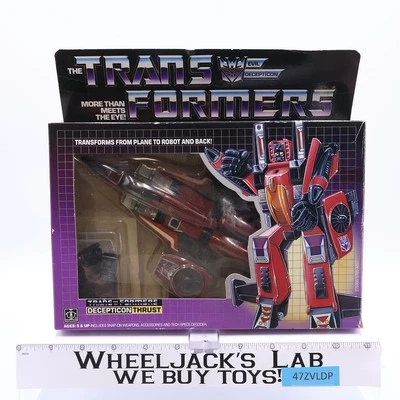Thrust 100% Complete W/Box & Insert 1985 Vintage G1 Transformers Action Figure - Image 1 of 4