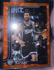 2025-26 Topps Malik Monk Diamanté Orange SSP Base #164 /25 Sacramento Kings MVP - Bild 1 von 3