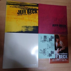 Jeff Beck Japan Tour Pamphlet Set 2000 2005 2009 From Japan - Bild 1 von 1