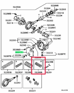 Mitsubishi montero pajero SPACER SET DIFF MB241925 2set Genuine JDM Challenger - Picture 1 of 1