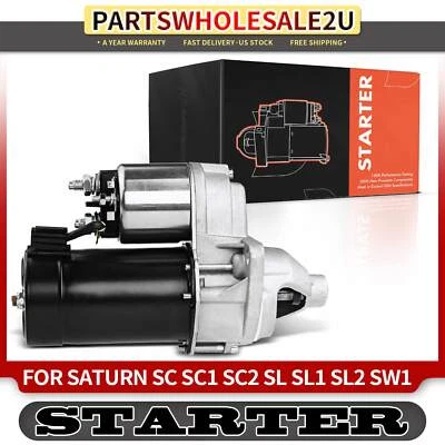 Starter Motor for Saturn SC 91-92 SC1 93-02 SL 91-20 SW1 93-99 1.3 kW 12V CW 9T - Image 1 of 4