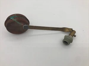 Valvola galleggiante acqua rame ottone Keen industriale steampunk fattoria fontana rara vintage - Foto 1 di 11