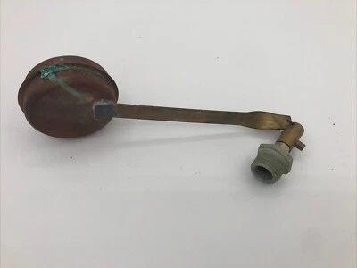 Válvula flutuante de água de cobre bronze Keen industrial steampunk fonte agrícola rara vintage - Imagem 1 de 4