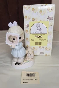 Precious Moments "You Complete My Heart" 1999 Collectible Porcelain Figurine - Picture 1 of 6