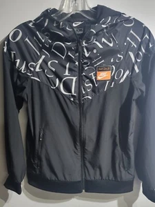 Nike Kids Just Do It Windrunner Jacket Size Large CK0958-010 Black Size M - Picture 1 of 2
