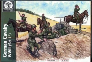 Waterloo 1815 Miniatures 1/72 GERMAN WWII CAVALRY Figure Set - Picture 1 of 3