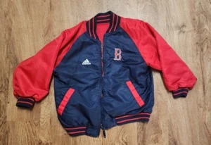 Boys Girls Adidas Boston Red Sox Reversible Jacket Size 8 - Picture 1 of 8