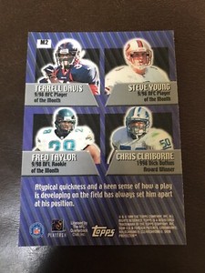 Steve Young/Terrell Davis/Fred Taylor/Claiborne 1999 Topps Mystery #M2 Unpeeled