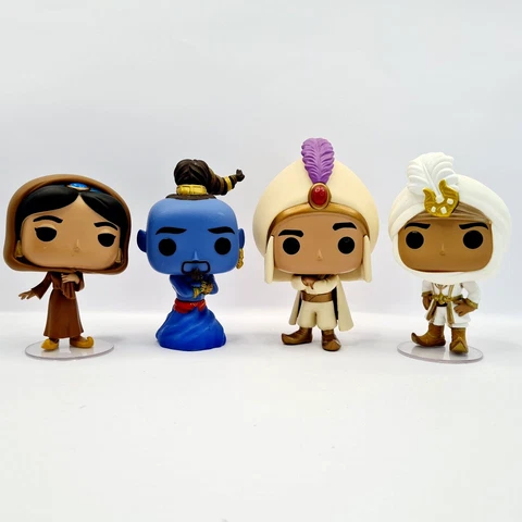 Funko Pop Aladdin 540 Prince Ali 475 Jasmine 477 Genie 539 Vinyl Figure Loose OB Cover