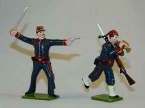 ACW 9th New York Volunteers - Officer & Bugler GLOSS Regal Enterprises Soldiers - Picture 1 of 5
