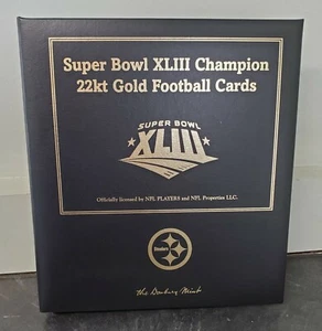Super Bowl XLIII Champion 22kt Gold Football Cards Pittsburgh Steelers plus bonu - Picture 1 of 4