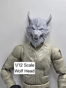 3d Printed WOLF HEAD 1:12 6" Classified Legends SCALE - Picture 1 of 2