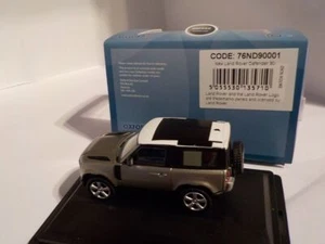New Land Rover Defender 90 - Silver/Green  - Oxford Diecast 1/76   oxf 76nd90001 - Picture 1 of 1
