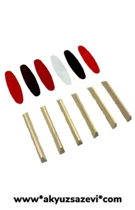 6x Esik Saz / Baglama / Cura / Steg / Köprü + 6x Akyüz Saz Evi Mizrap Gratis