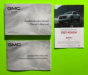 2021 GMC ACADIA / ACADIA DENALI Factory Owners Manual Set *OEM* - Picture 1 of 12