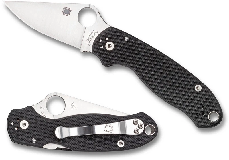 Spyderco Para 3 Folding Knife - Black, 3"