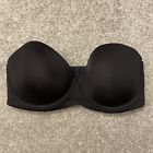 Wacoal 34DD Bra Black 854119 Red Carpet Convertible Strapless No Straps Included