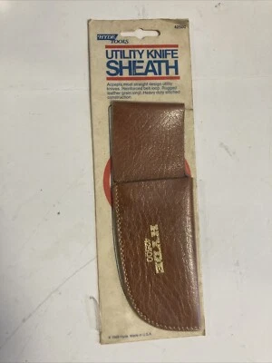 Hyde Utility Knife Holder 42500 Hyde Tools Sheath NOS 7”x2” - Imagem 1 de 2