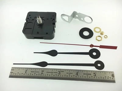 Takane Quartz Battery Clock Movement Hand Set Shaft 5/8” fits 1/4” Dial USA Made