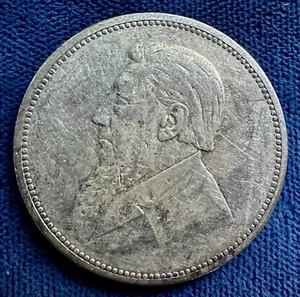 South Africa 1892 silver 2 shillings - Picture 1 of 4