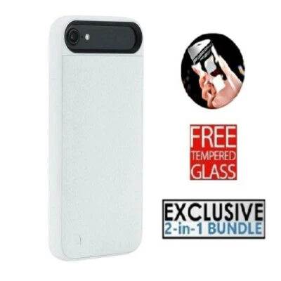 Funda protectora resistente de cuero granulado Incase iPhone 8 Plus y 7 plus ICON 2 - blanca Foto 1 de 4