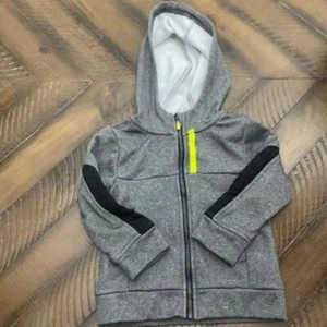 Athletic Works 2T hooded zipper jacket Grey Warm Play Jacket Excellent PreLoved - Picture 1 of 5