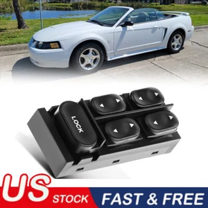 F4ZZ14529B Master Power Window Door Switch for 1994-04 Ford Mustang Convertible - Bild 1 von 11