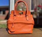 Authentic HERMES ToolBox 20 Orange Swift Leather Bag (STAMP T)
