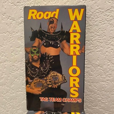 ROAD WARRIORS TAG TEAM CHAMPS VHS ANIMAL HAWK AWA WCW NWA WWE WRESTLING  - Image 1 of 2