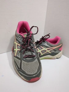 Asics Gel-Foundation Damen-Laufschuhe pink/grau/limettengrün Größe 9 - Bild 1 von 18